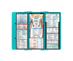 WhiteCoat Clipboard® Trifold - Teal Physical Therapy Edition
